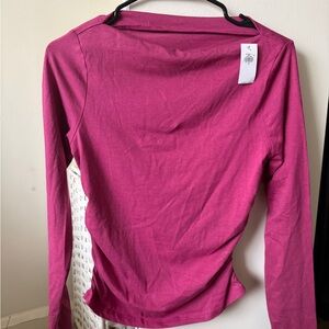Women's Pink Long Sleeve Top